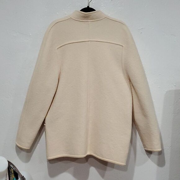 Vintage Geiger Australia Wool Sweater Jacket in Cream Size 44 or L - Picture 8 of 14